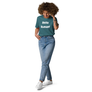 Buy stargazer Hello Human Unisex organic cotton t-shirt